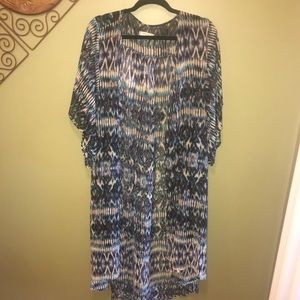 Wilyfox Blue/Black Kimono Sz Medium